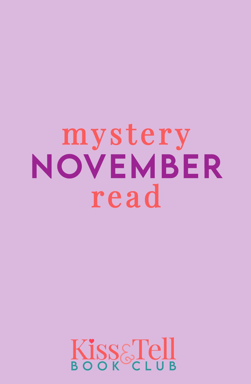 Mystery November read